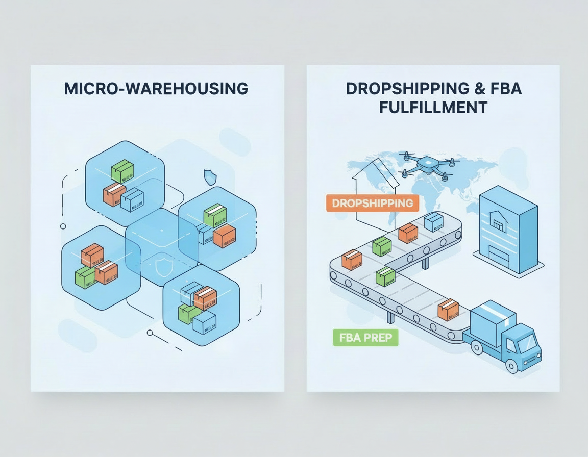 Warehouse Shelves or Shipping Boxes